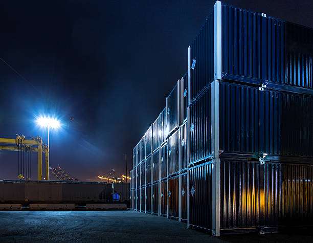 14,400+ Shipping Containers Night Stock Photos, Pictures & Royalty-Free Images - iStock | Warehouse